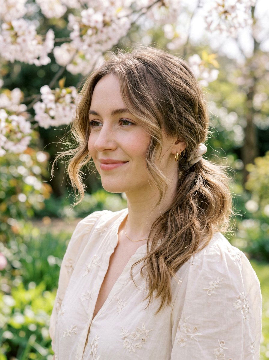 Low Ponytail With Face Framing Pieces - 20 classy low ponytail hairstyle ideas - 20 classy low ponytail hairstyle ideas