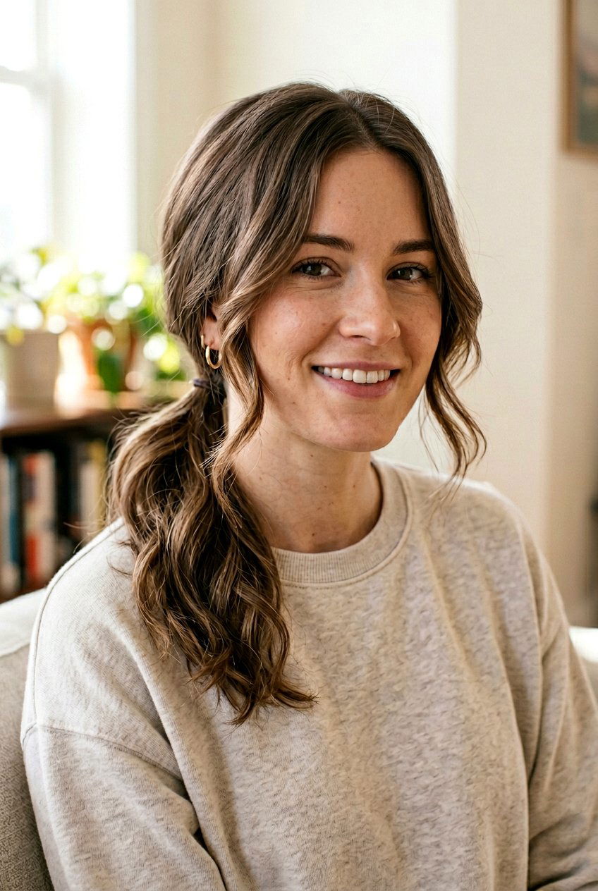 Low Ponytail With Face Framing Pieces For Square Face - 20 low ponytail with face framing pieces - 20 low ponytail with face framing pieces