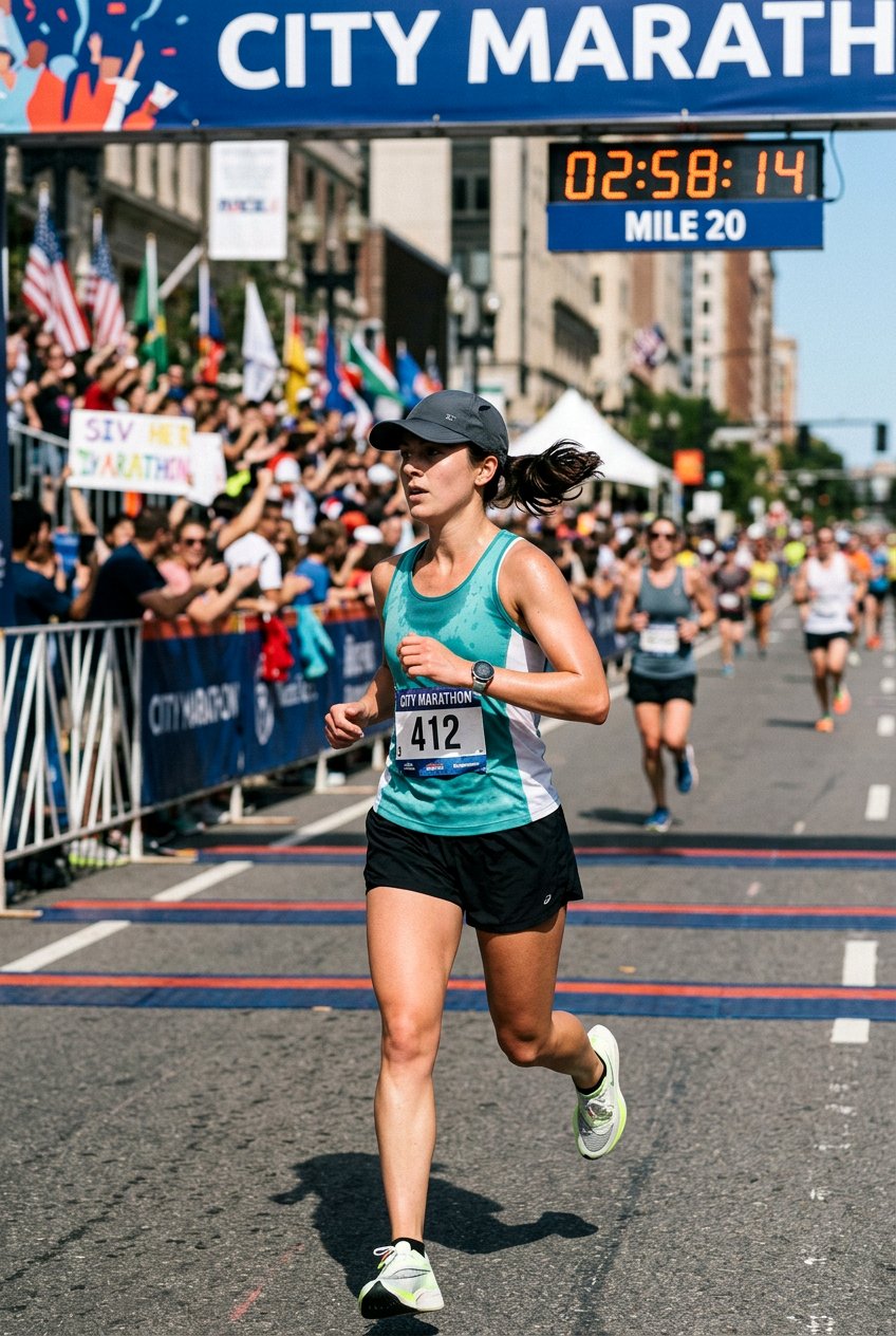 Low Ponytail With Hat For Marathon - 20 marathon hairstyles for women - 20 marathon hairstyles for women