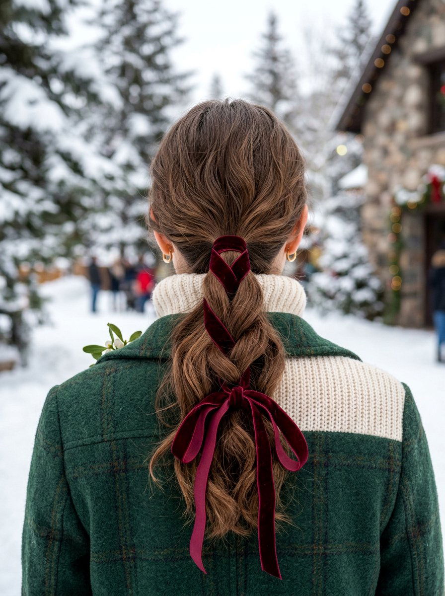 Low Ponytail With Ribbon - 20 classy low ponytail hairstyle ideas - 20 classy low ponytail hairstyle ideas