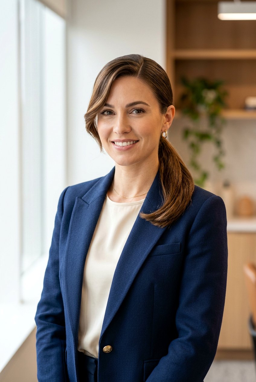 Low Ponytail With Side Part - 20 interview ponytail hairstyle - 20 interview ponytail hairstyle