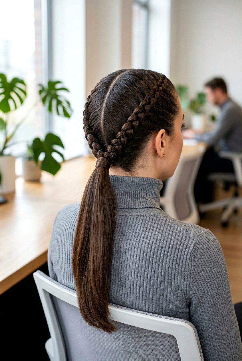 20 Stunning Natural Hair Ponytail With Braids Looks to Try