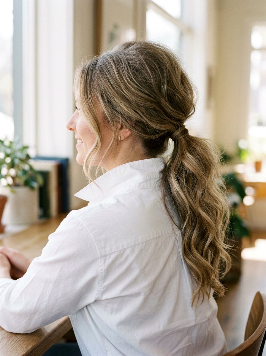 Low Ponytail With Volume - 20 neat job interview ponytail - 20 neat job interview ponytail