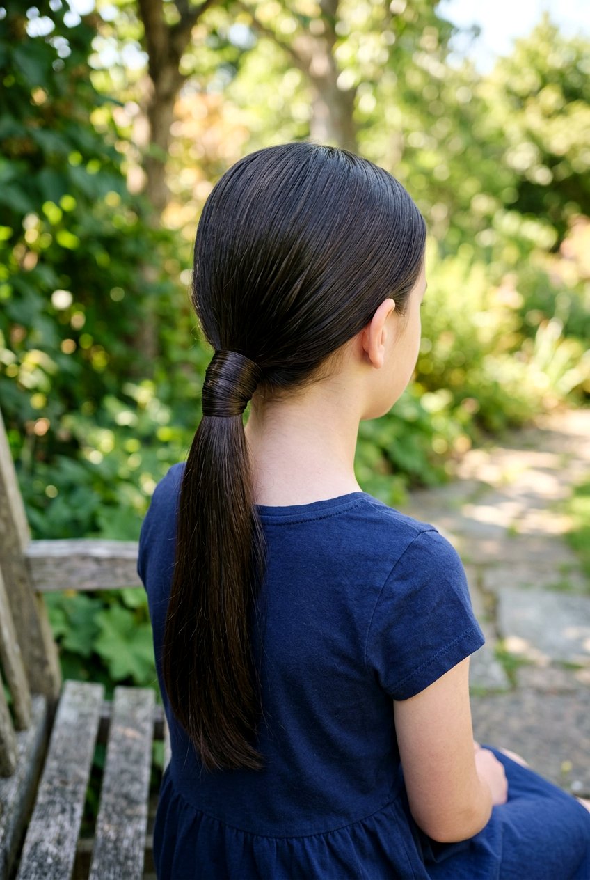 Low Ponytail With Wrap - 20 kindergarten picture day hairstyle - 20 kindergarten picture day hairstyle