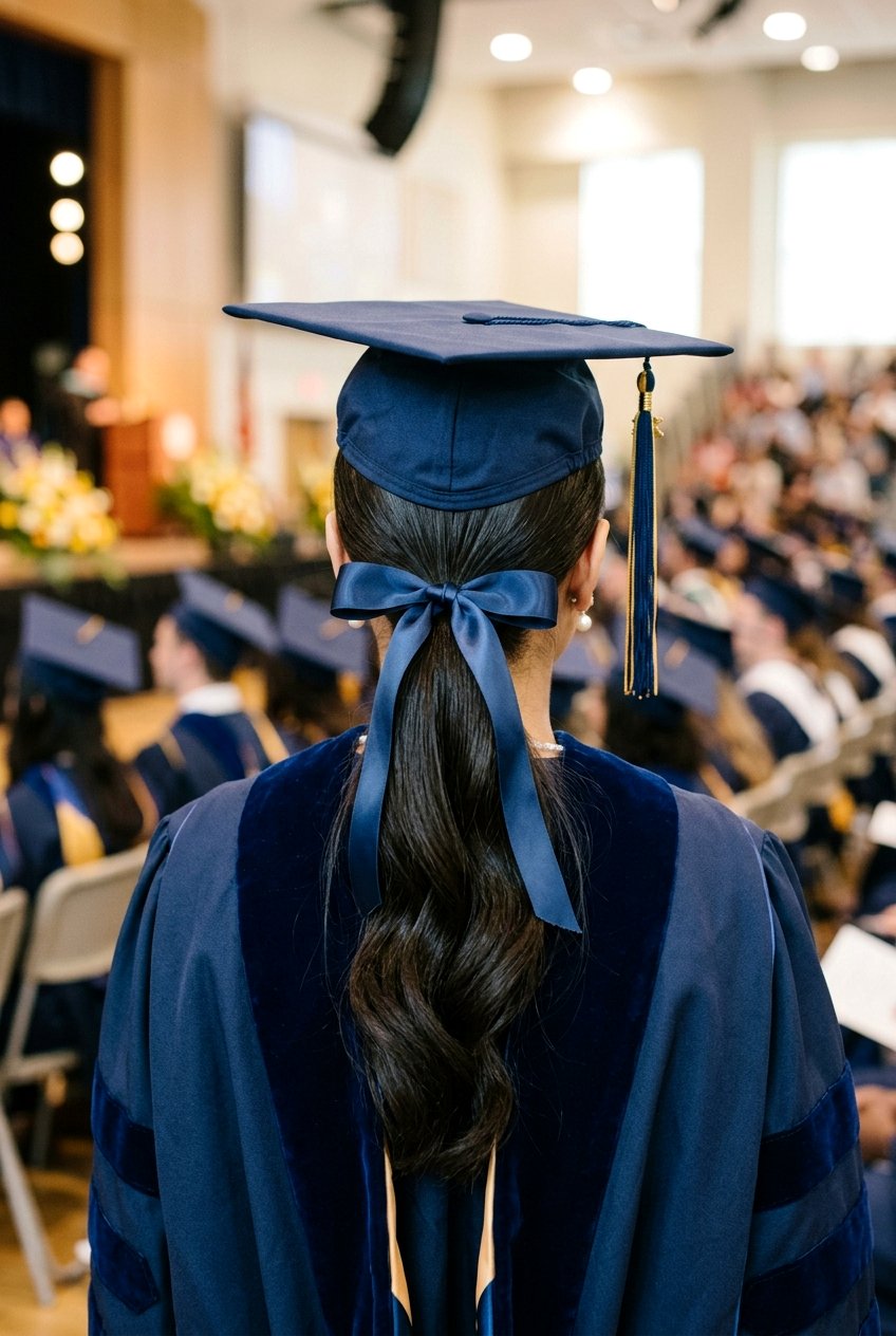 20 Beautiful Graduation Cap Hairstyles For Your Big Day