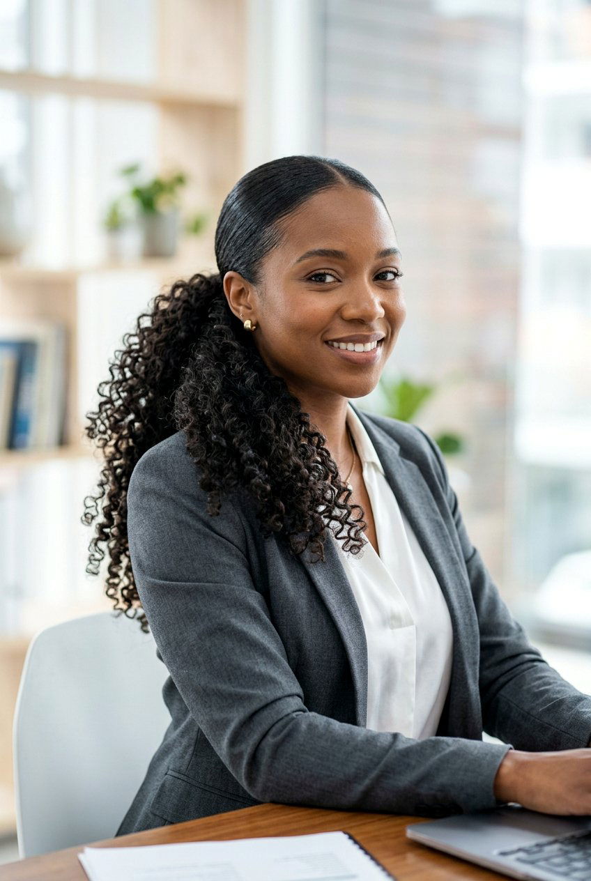 Low Ponytail - 20 airplane hairstyle for curly hair - 20 airplane hairstyle for curly hair