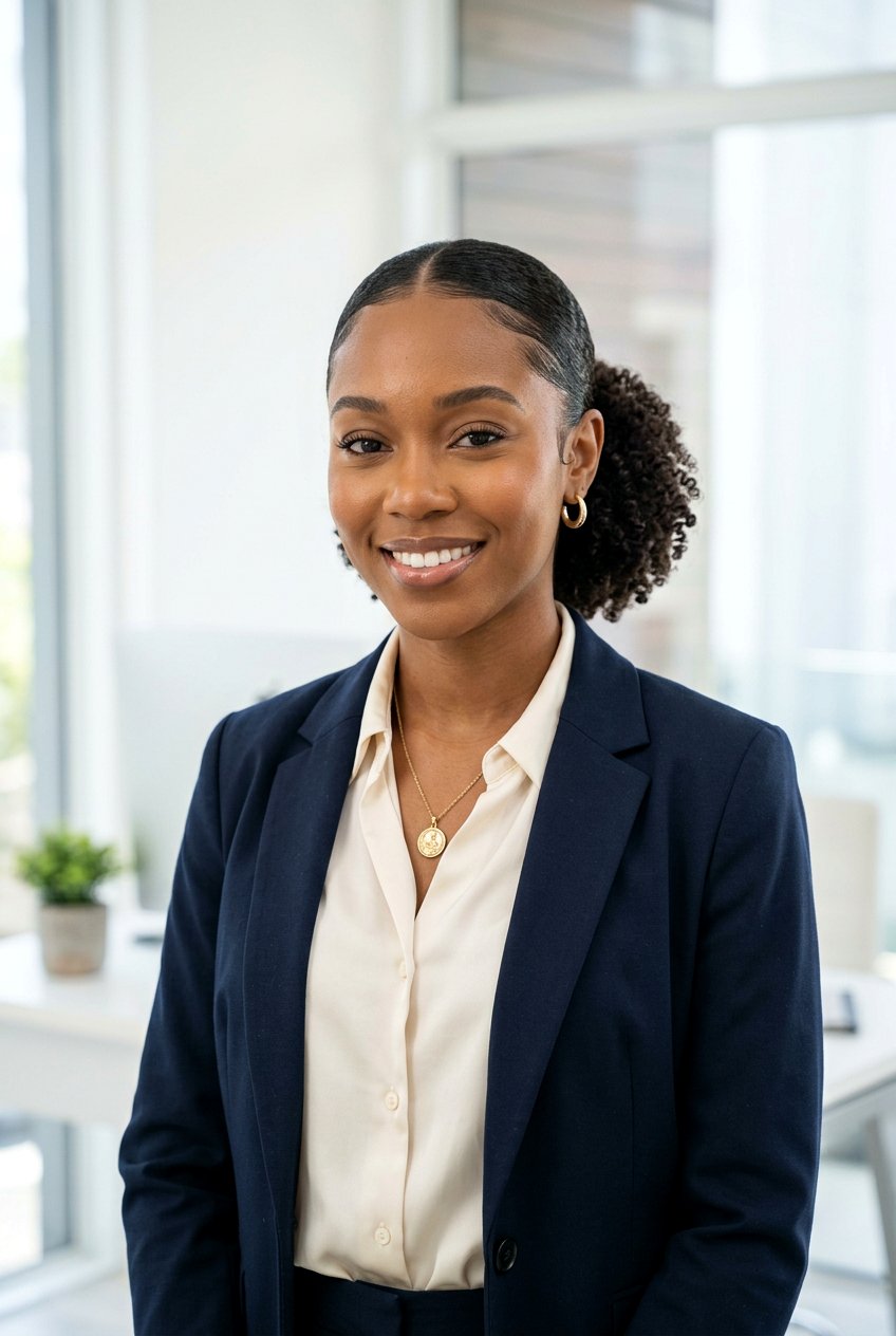 Low Puff Natural Hairstyle For Work - 20 natural hairstyles for work - 20 natural hairstyles for work