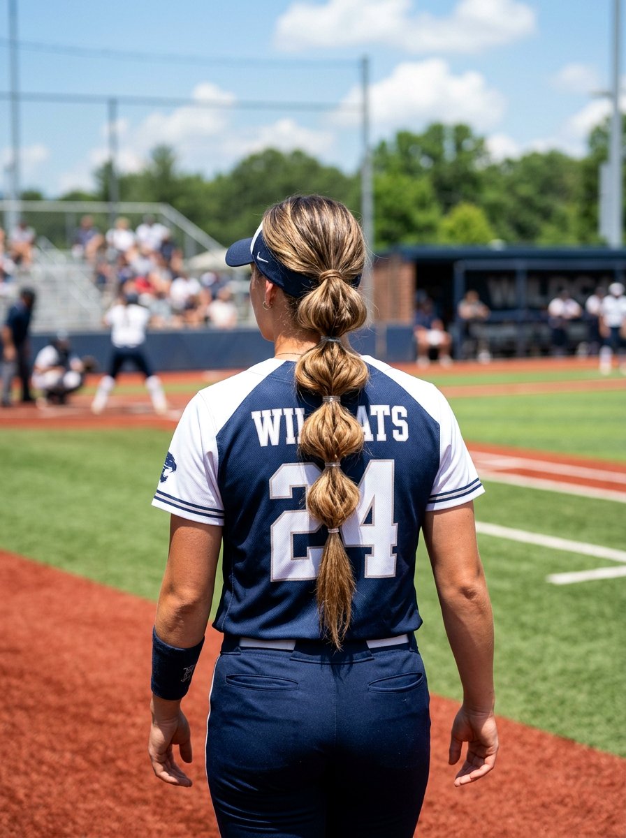 Low Pull Through Braid For Softball - 20 softball hairstyle with low braid - 20 softball hairstyle with low braid