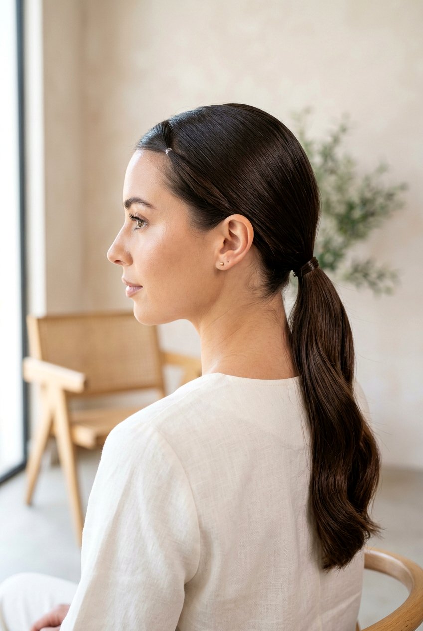 Low Rubber Band Ponytail - 20 rubber band ponytail styles - 20 rubber band ponytail styles