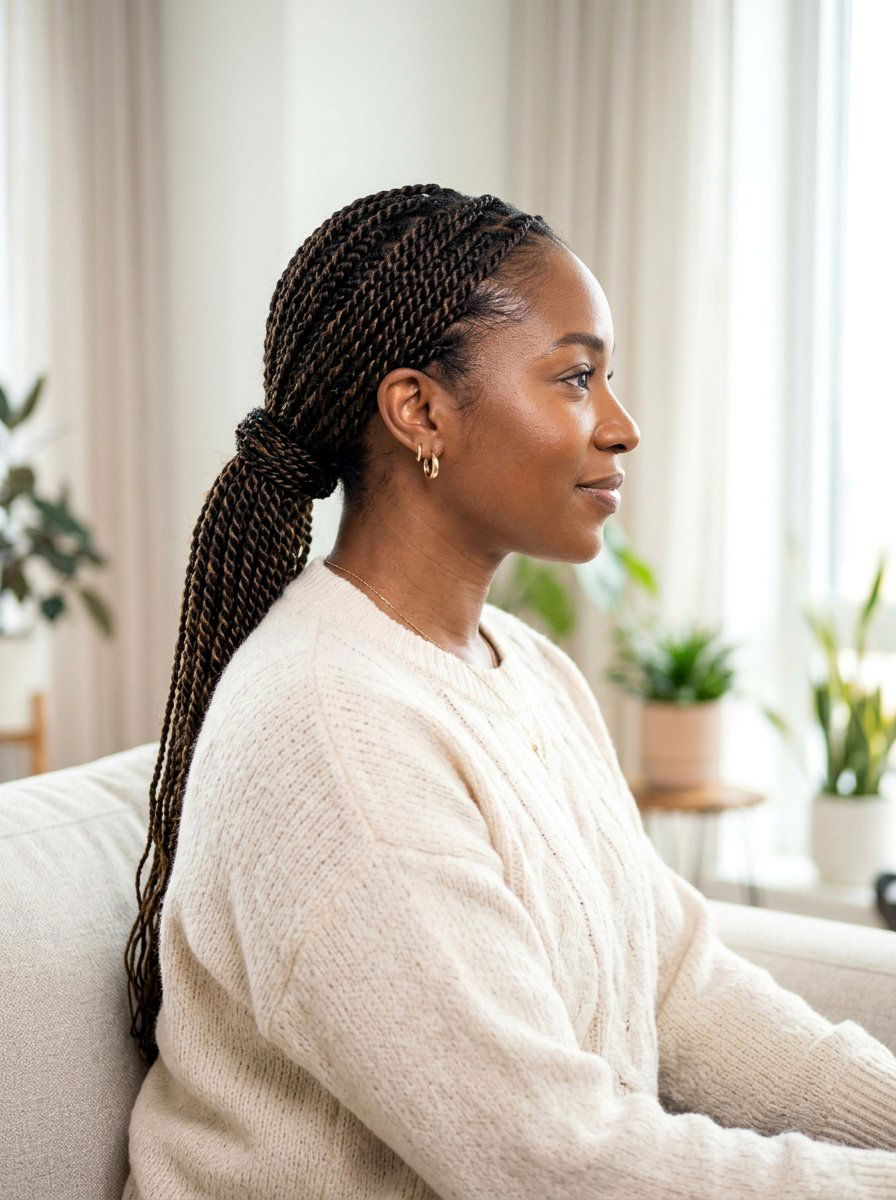 Low Senegalese Twist Ponytail - 20 senegalese twists ponytail - 20 senegalese twists ponytail