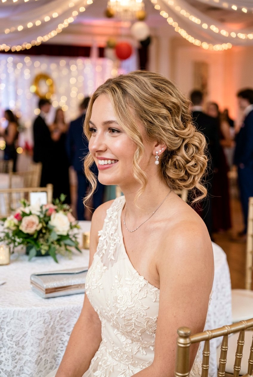 Low Side Bun Homecoming Updo - 20 elegant homecoming updo - 20 elegant homecoming updo