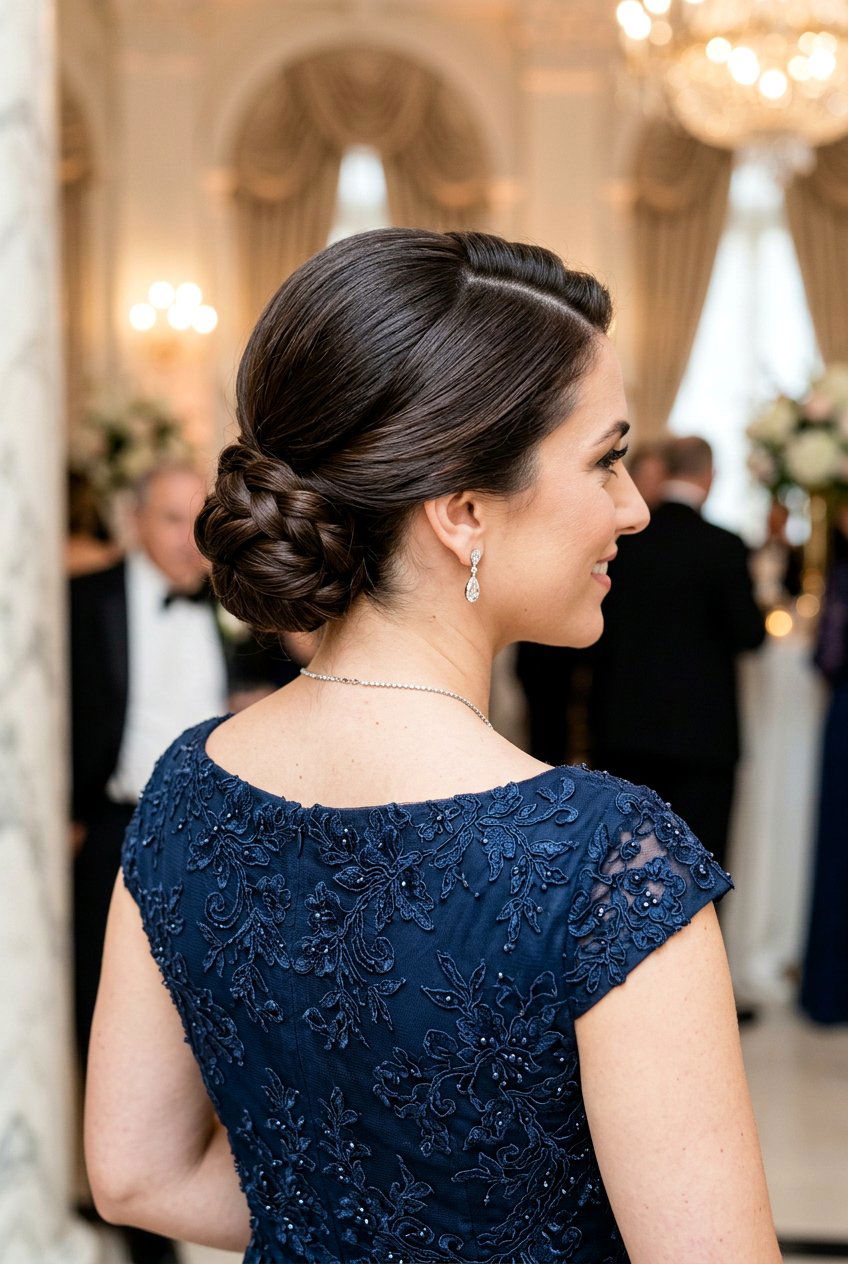 Low Side Chignon For Formal Events - 20 formal side bun hairstyles - 20 formal side bun hairstyles