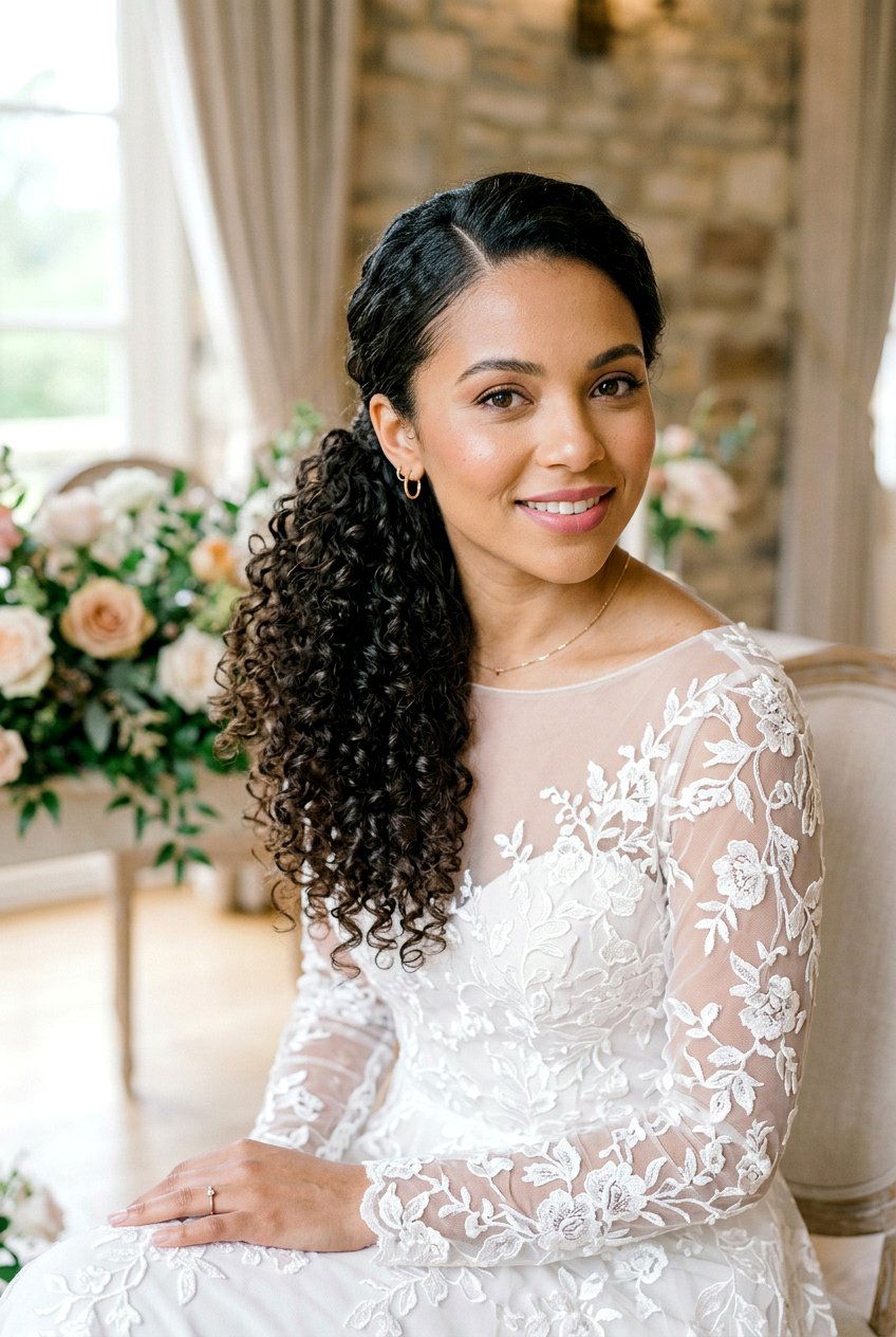 Low Side Curly Ponytail For Homecoming - 20 homecoming ponytail with curls - 20 homecoming ponytail with curls