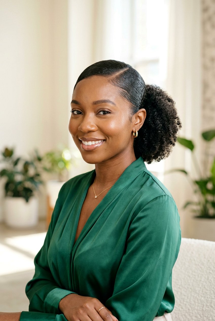 Low Side Part Puff - 20 side part puff for black women - 20 side part puff for black women