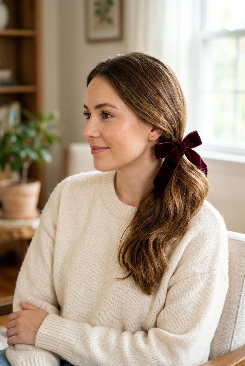 Low Side Ponytail - 20 simple college hairstyle for girls - 20 simple college hairstyle for girls