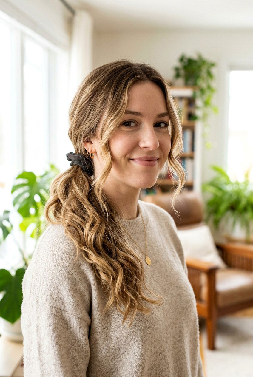 Low Side Ponytail For Rainy Weather - 20 monsoon friendly hairstyles - 20 monsoon friendly hairstyles