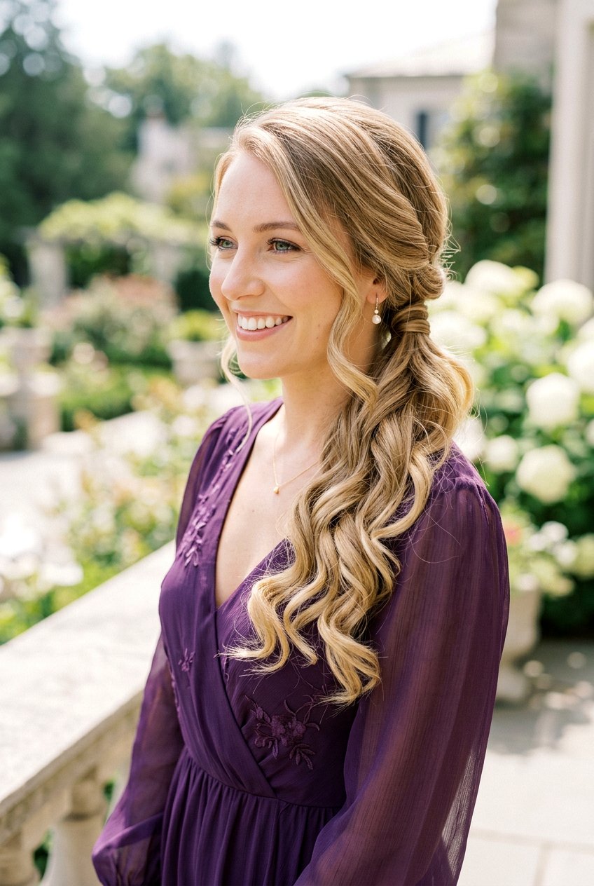 Low Side Ponytail With Waves - 20 red carpet side ponytail - 20 red carpet side ponytail