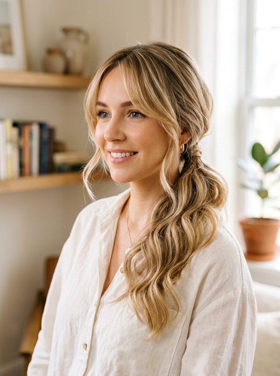 Low Side Retro Ponytail - 20 retro ponytail hairstyle - 20 retro ponytail hairstyle