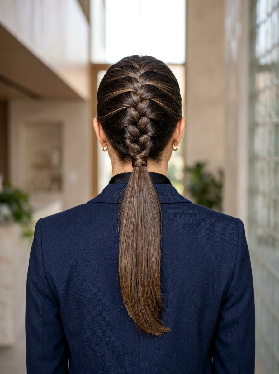 Low Sleek French Braid Ponytail - 20 sleek french braid ponytail - 20 sleek french braid ponytail