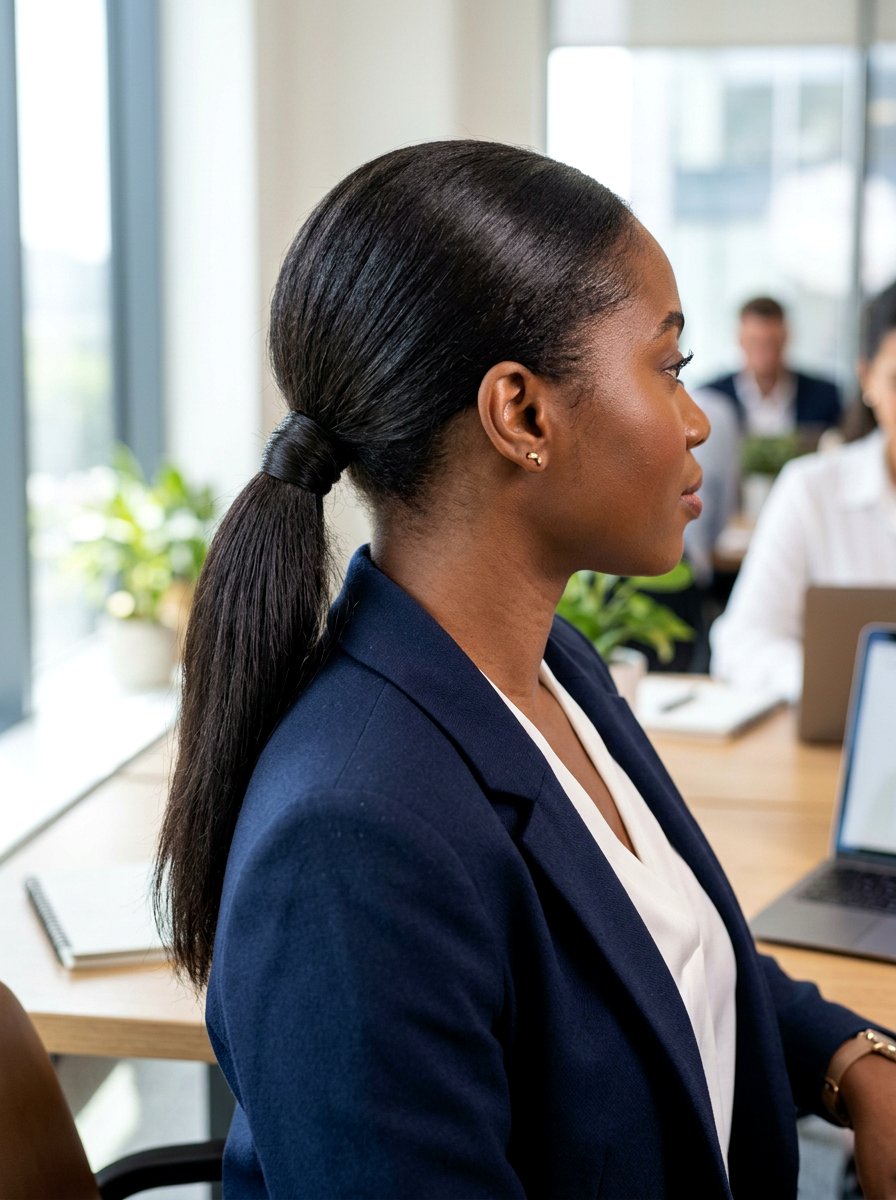 Low Sleek Ponytail For Black Women - 20 sleek hairstyle for black women ponytail - 20 sleek hairstyle for black women ponytail