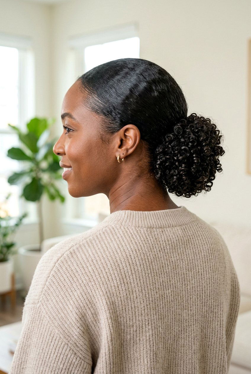 20 Stunning Slick Back Bun for Curly Hair Ideas You Must Try