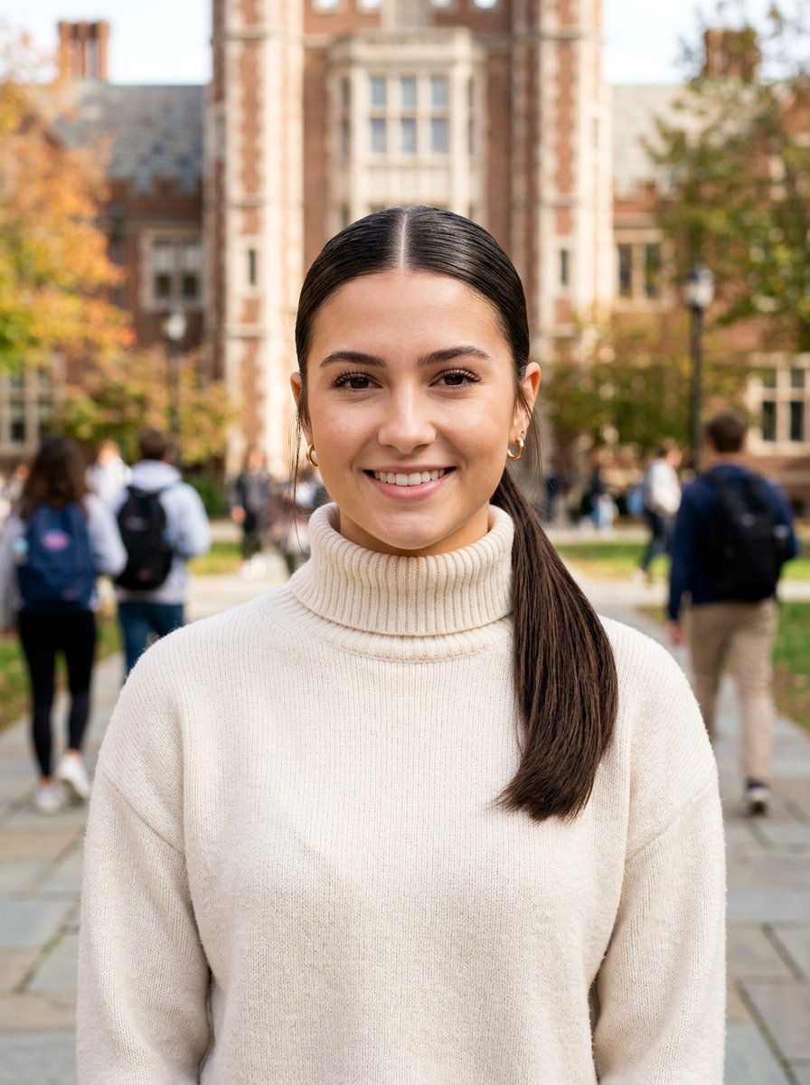 Low Slick Ponytail With Middle Part - 20 college girls slick ponytail hairstyle - 20 college girls slick ponytail hairstyle