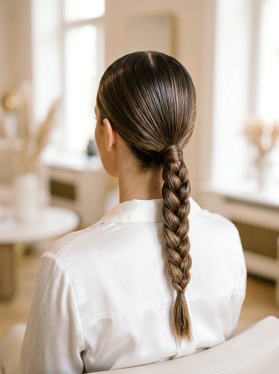 Low Slicked Back Braid Ponytail - 20 slicked back braid ponytail - 20 slicked back braid ponytail