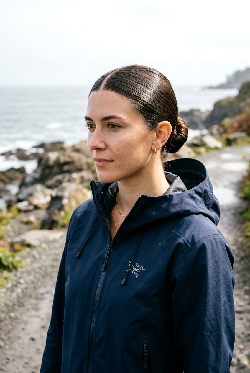 Low Slicked Bun - 20 hiking hairstyle for curly hair women - 20 hiking hairstyle for curly hair women