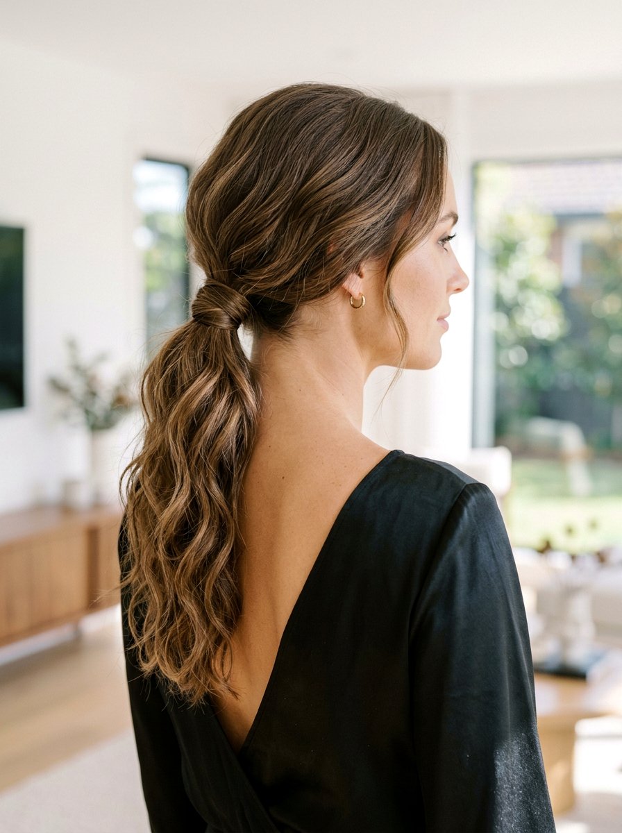 Low Slung Ponytail With Loose Waves - 20 red carpet ponytail with waves - 20 red carpet ponytail with waves