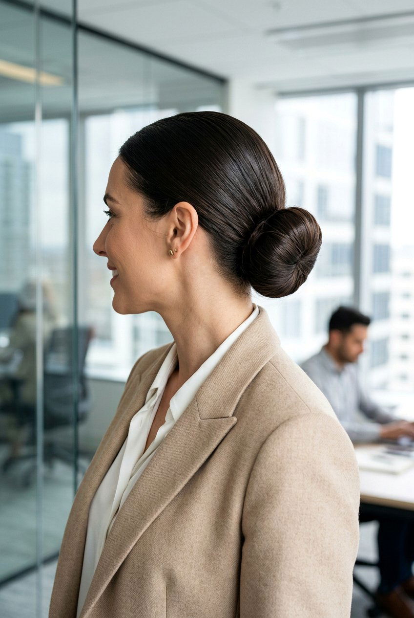Low Sock Bun - 20 low bun for corporate women - 20 low bun for corporate women