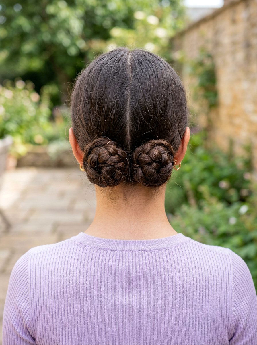 Low Space Buns - 20 yoga hairstyle with low bun - 20 yoga hairstyle with low bun