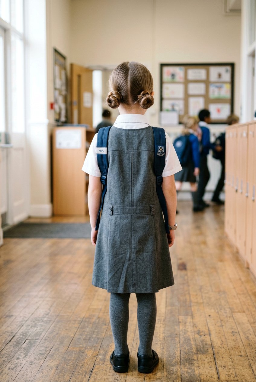 Low Space Buns - 20 neat school hairstyle for little girls - 20 neat school hairstyle for little girls