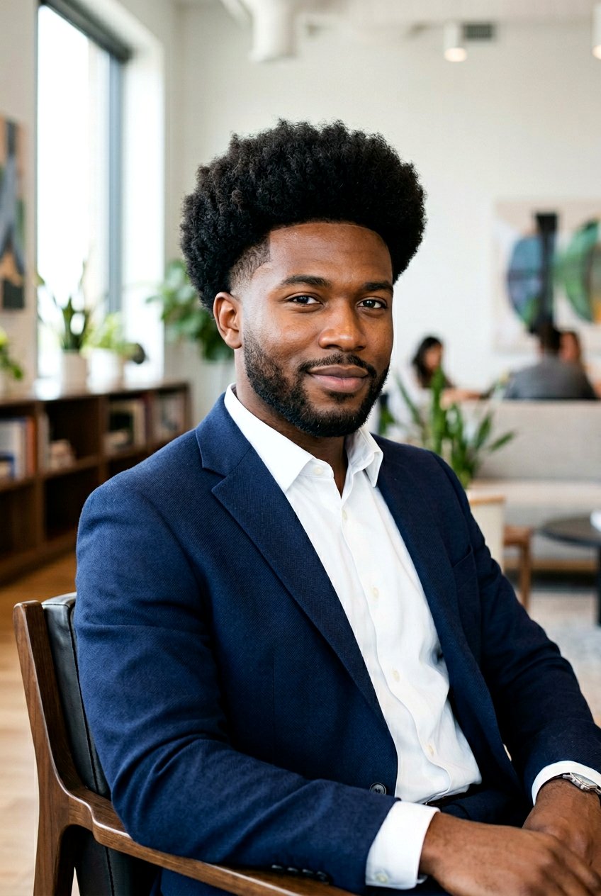 20 Trendy Taper Afro Haircut Men Need to Try This Year