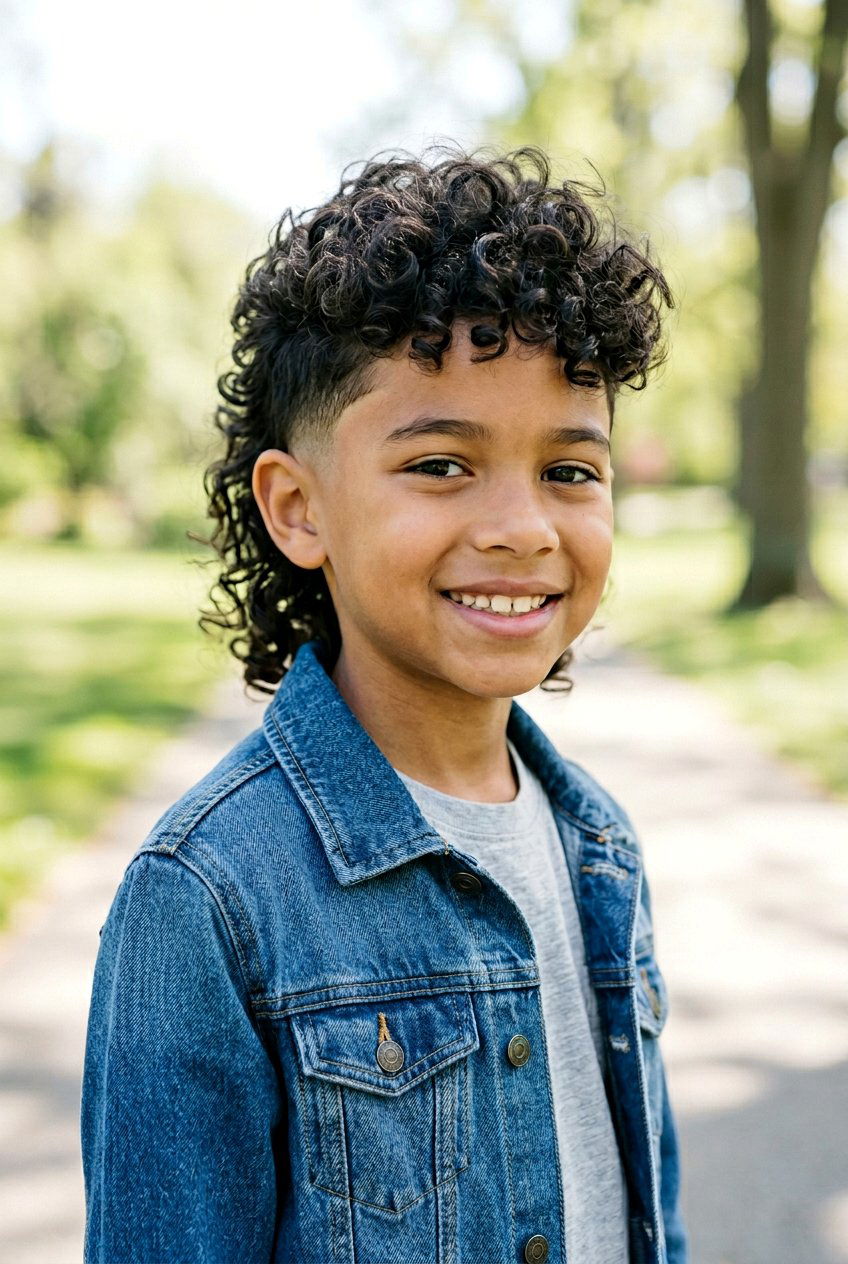 Low Taper Curly Mullet - 20 curly mullet haircut for boys - 20 curly mullet haircut for boys
