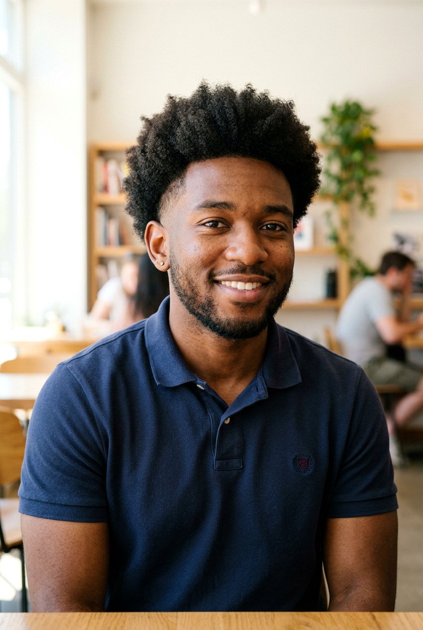 Low Taper Fade Afro - 20 afro taper fade for black men - 20 afro taper fade for black men