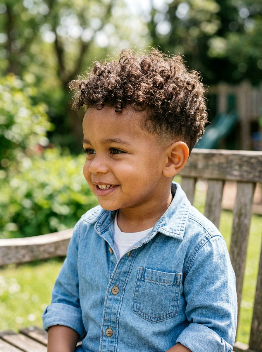 Low Taper Fade Curly Hair - 20 toddler curly fade haircut - 20 toddler curly fade haircut