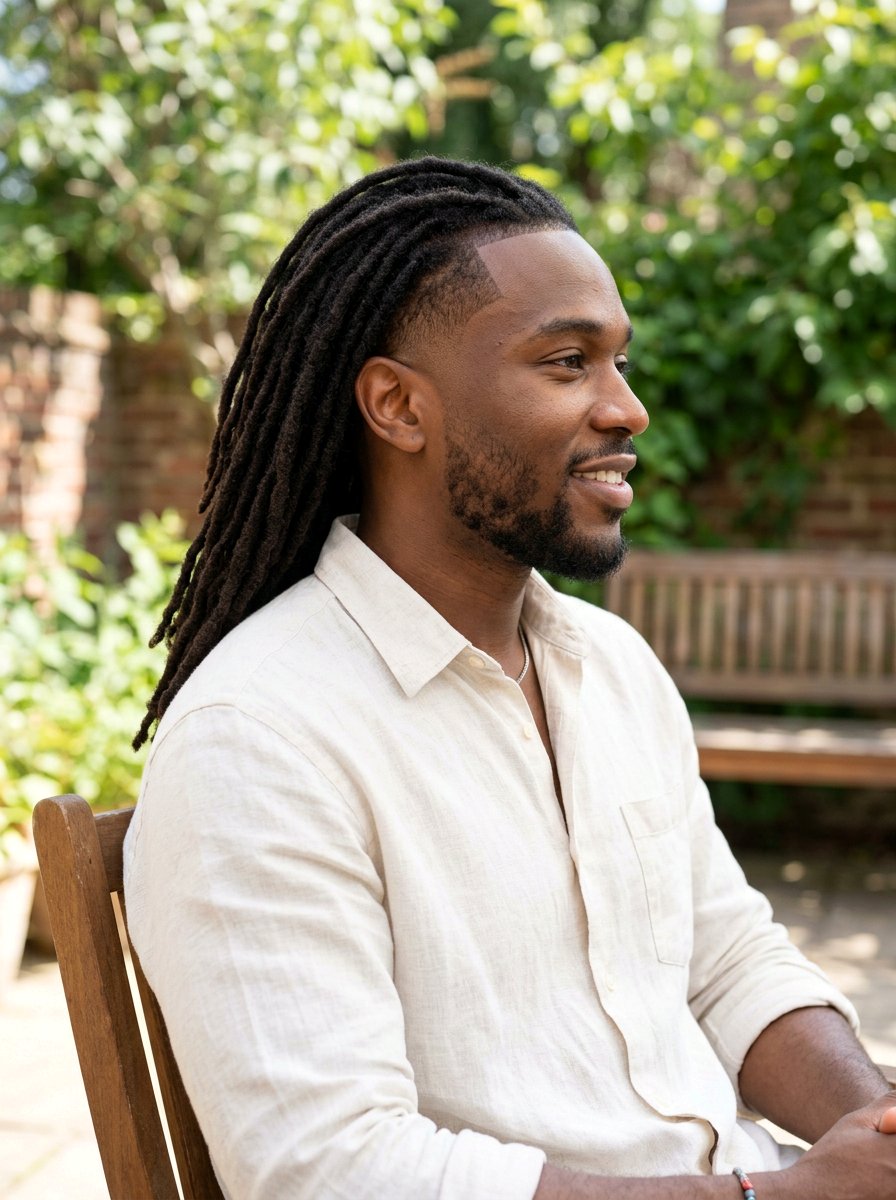 Low Taper Fade Dreads - 20 shoulder length dreads for men - 20 shoulder length dreads for men