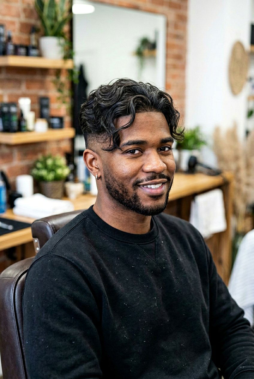 Low Taper Fade Long Waves - 20 men shoulder length waves haircut - 20 men shoulder length waves haircut