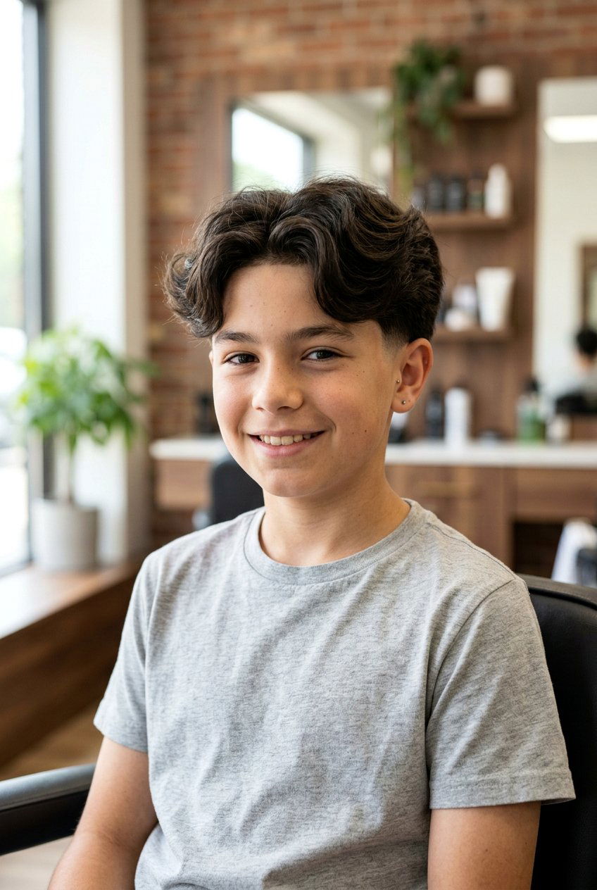 Low Taper Fade Middle Part - 20 fluffy middle part haircut for boys - 20 fluffy middle part haircut for boys