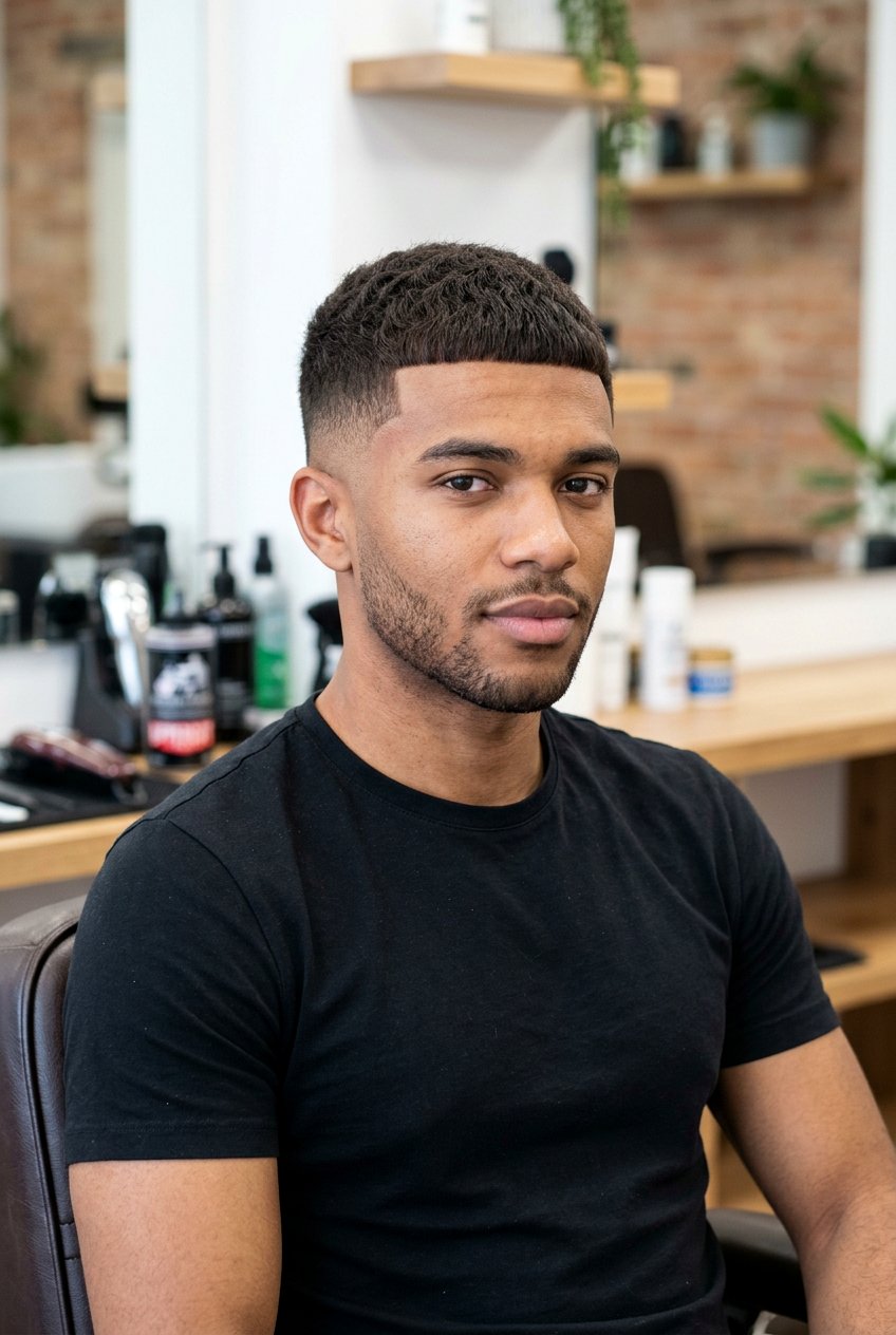 Low Taper Fade With Caesar Cut - 20 low taper fade for straight hair men - 20 low taper fade for straight hair men