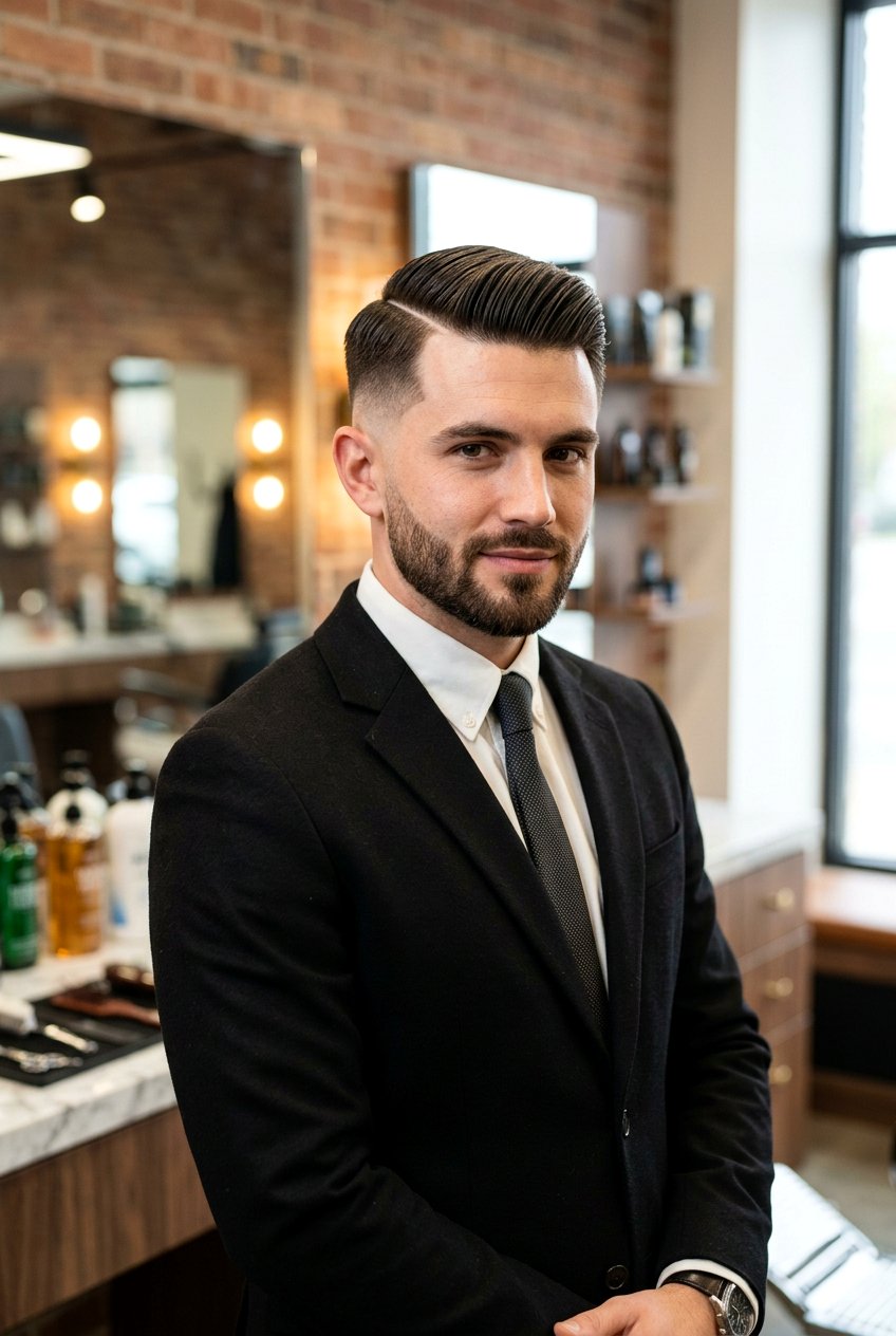 Low Taper Fade With Side Part - 20 low taper fade for straight hair men - 20 low taper fade for straight hair men