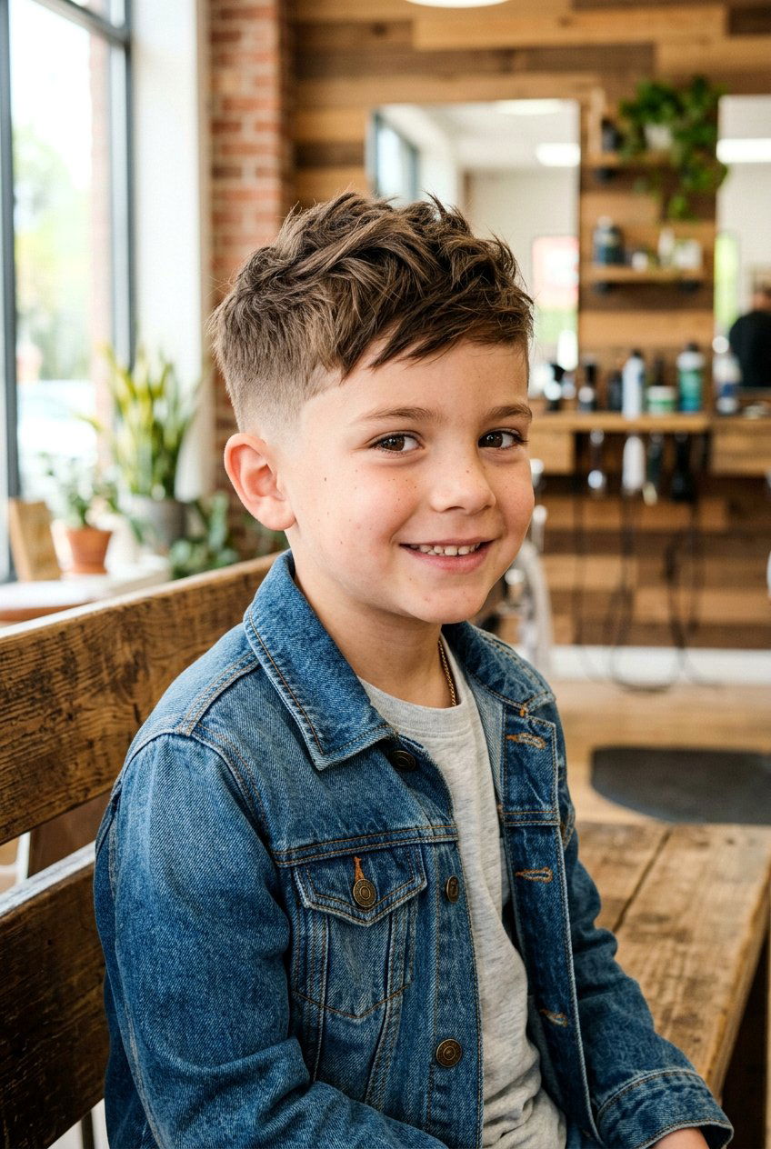 Low Taper Fade With Textured Top - 20 little boy haircut with taper fade - 20 little boy haircut with taper fade