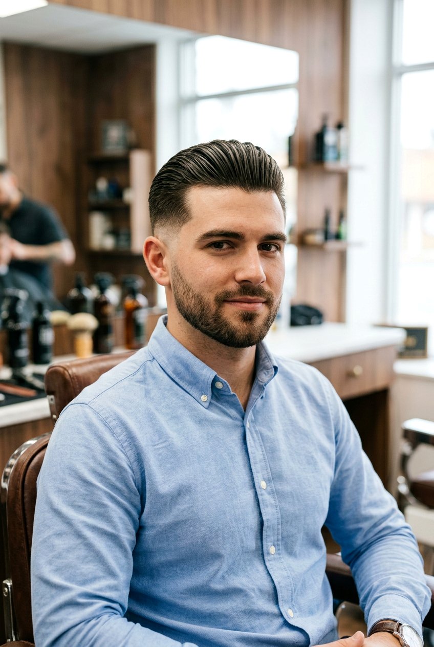 Low Taper Slick Back Undercut - 20 undercut with slick back men - 20 undercut with slick back men