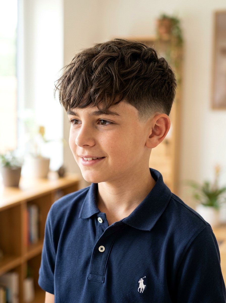 Low Taper Textured Fringe For Boys - 20 textured fringe haircut for boys - 20 textured fringe haircut for boys
