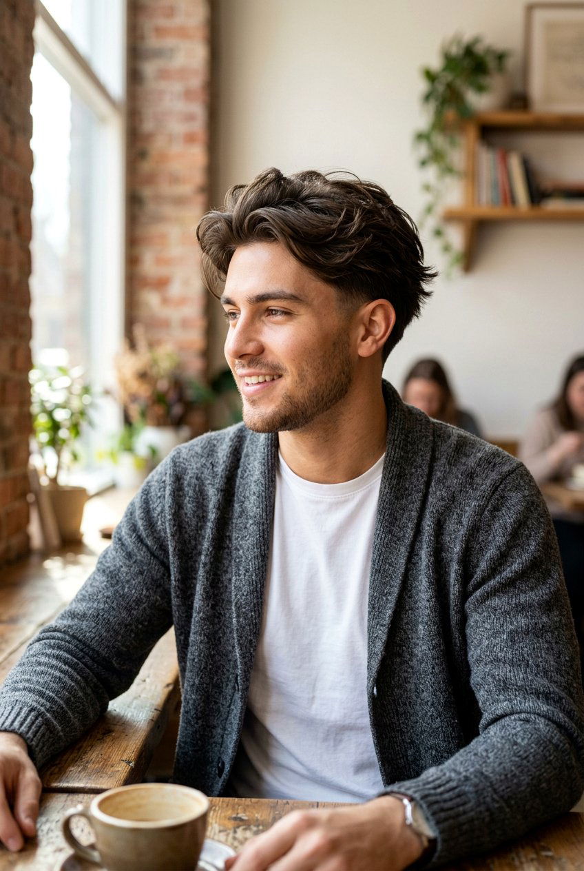 Low Taper With Fluffy Medium Hair - 20 low taper with fluffy hair - 20 low taper with fluffy hair