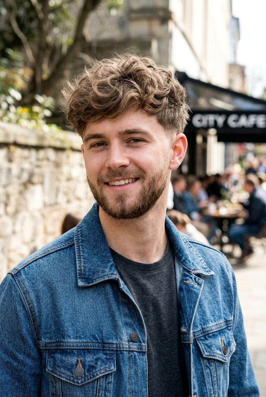 Low Taper With Messy Fluffy Top - 20 low taper with fluffy hair - 20 low taper with fluffy hair