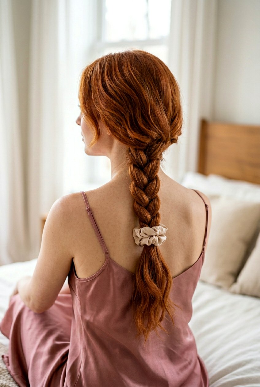 Low Three Strand Braid - 20 bedtime braid for long layers - 20 bedtime braid for long layers