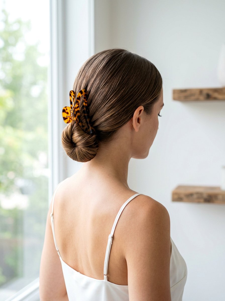 Low Twist Claw Clip Updo - 20 vacation claw clip hairstyle - 20 vacation claw clip hairstyle