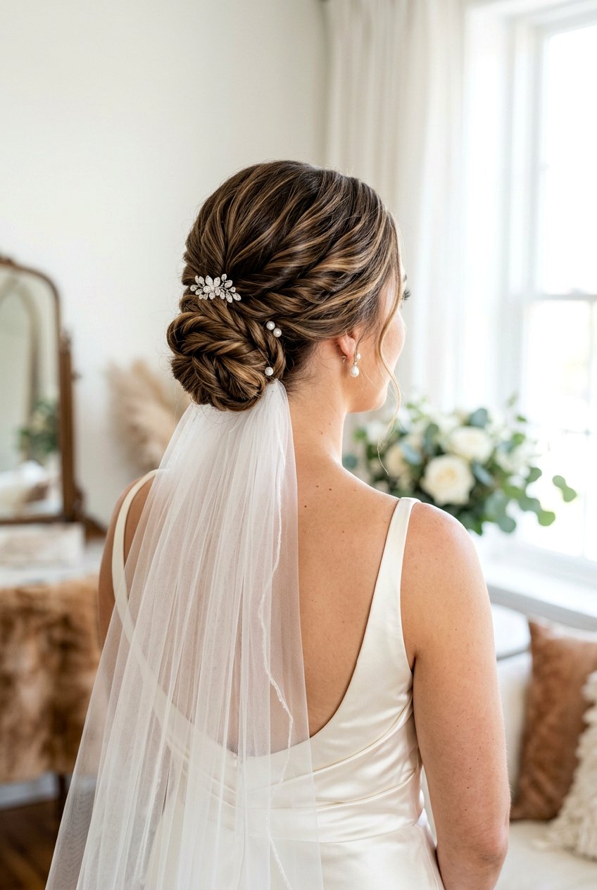 Low Twisted Bridal Chignon - 20 modern bridal chignon - 20 modern bridal chignon