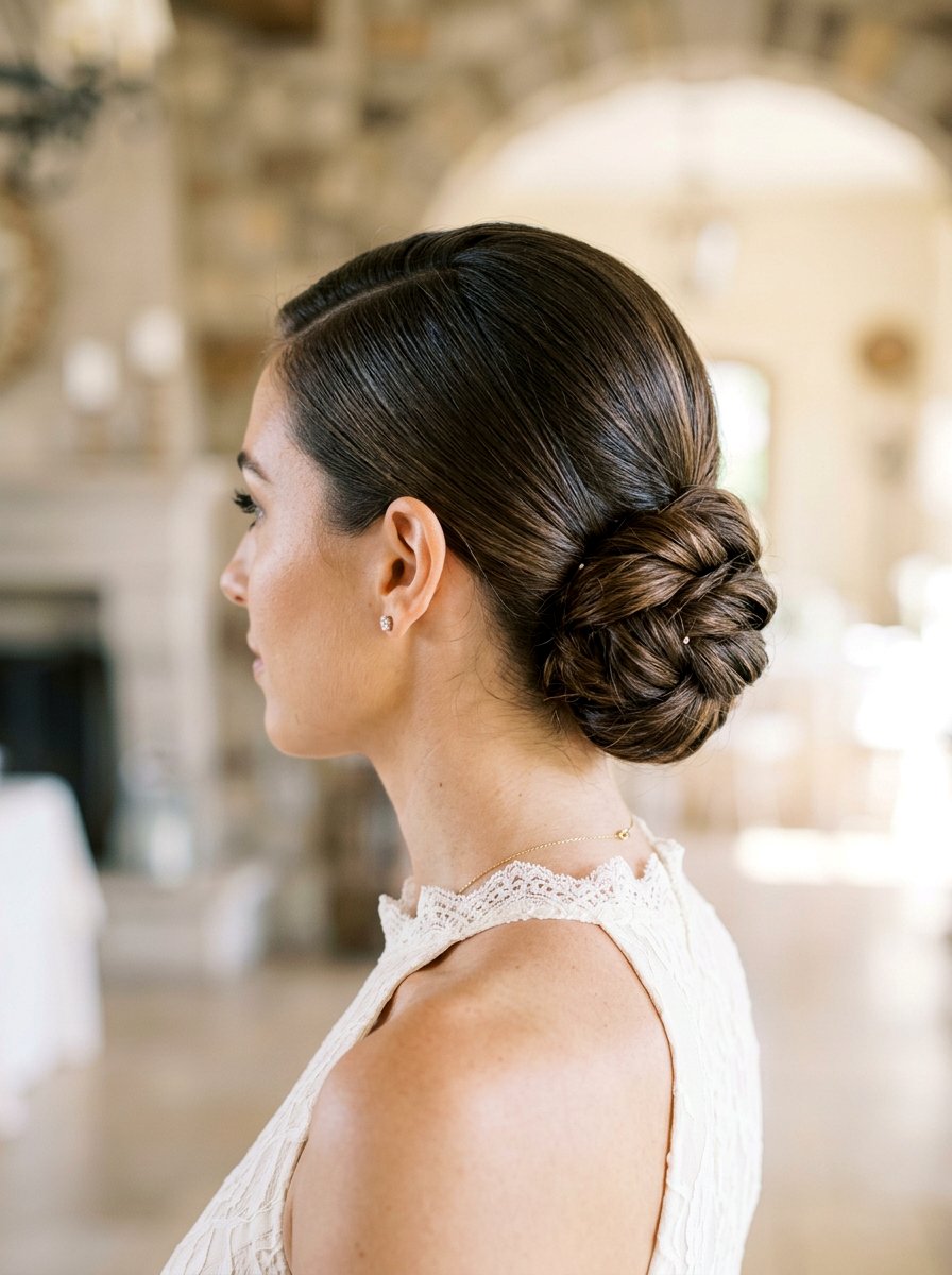 Low Twisted Chignon No Wash Hairstyle - 20 no wash day hairstyles - 20 no wash day hairstyles